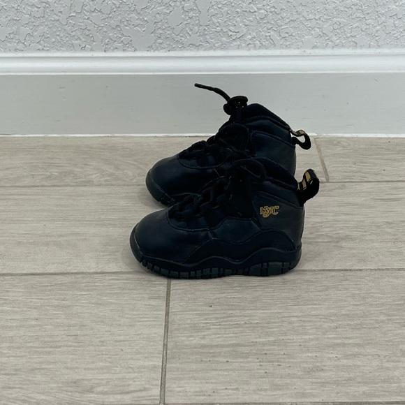 Nike Other - Nike Air Jordan 10 Retro NYC 310808-012 Blk/Gold Shoes
Toddler's Size 4C